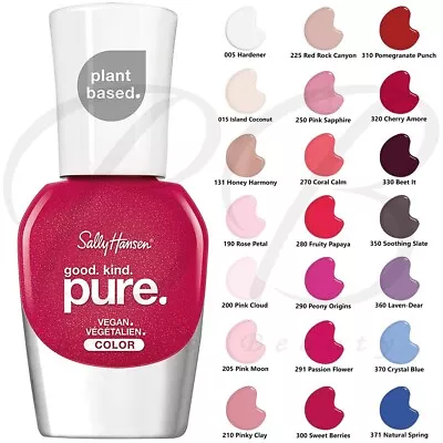 Sally Hansen Good Kind Pure Vegan Nail Polish - CHOOSE YOUR SHADE • £7.49