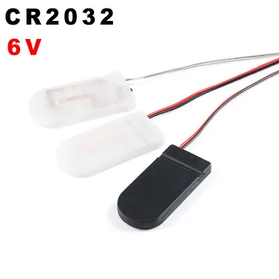 £1.19 • Buy 2 Cell CR2032 6V Button Coin Battery Holder Case Box With Wire/Cover/Switch