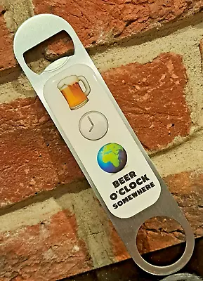 Emoji Steel Bottle Opener Magnetic Beer Lover Emoji Spelt Sentence 7  Long #BOCS • £3.95