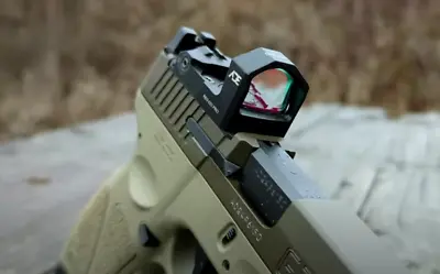 Ade FDE Artemis Shake Awake 6-Reticle Red Dot For Pistol W/Trijicon RMR Footpr • $119.85