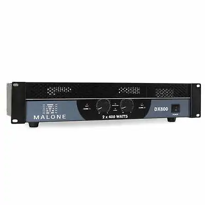 £129.99 • Buy New Malone Dx800 Power Amplifier Dj Disco Pa Sound System 800w Stereo Amp
