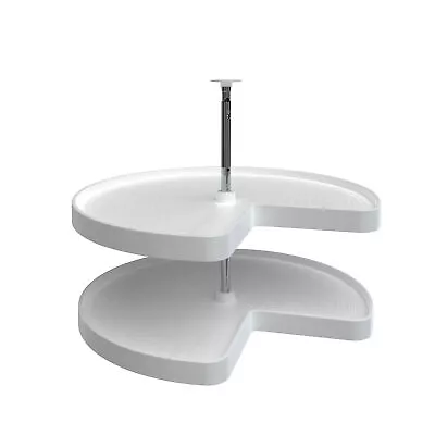 Rev-A-Shelf Kitchen Pie Cut Kidney Shape Lazy Daisy 2 Shelf Corner Lazy Susan • $98.61