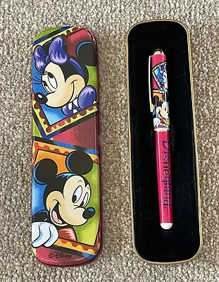 Mickey Mouse & Minnie Mouse Roller Ball Pen In Tin. 1990’s • £15