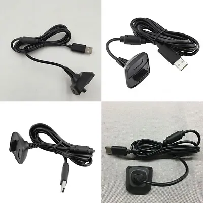 US 2-4 Pack Black USB Charger Charge Cable Cord For Xbox 360 Wireless Controller • $9.99