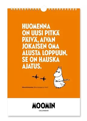 34x23cm Moomin Yearless Wall Calendar 9.05 X 13.38 Inch Inch Putinki  • $44.99