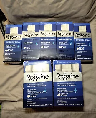 Men's Rogaine LOT Hair Regrowth Treatment Foam = 11 Months Supply All Together  • $129.95