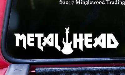 Metal Head Vinyl Decal Sticker - Hard Heavy Black Death Speed Thrash Guitar • $4.99