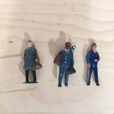 Vintage Lot Of 3 Train People Workers/Business People Figures • $19.98