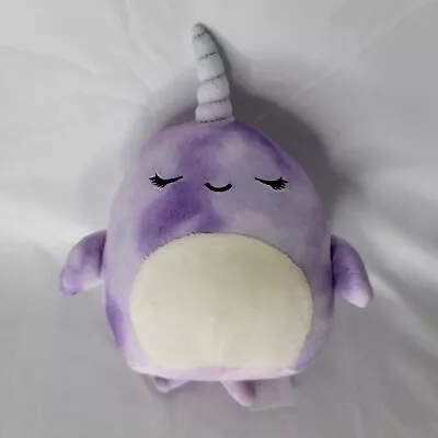 RARE Squishmallow 5” Nabila Purple Narwhal TOY NEW Plush Stuffed Animal Kellytoy • $10