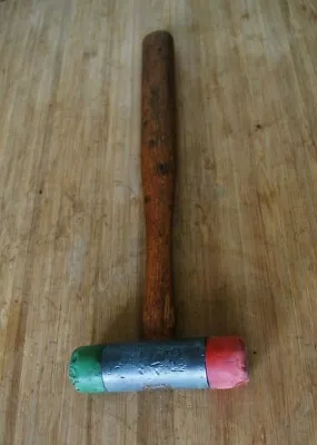 Vintage Matticks Red & Green Soft Rubber Mallet * Older Mallet * NICE* • $12.50