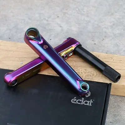 Eclat Bmx Spire Bicycle Cranks Satin Oil Slick  • $209.95