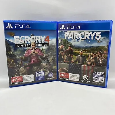 Far Cry 4 Limited Edition & Farcry 5 PS4 PlayStation 4 Free Tracked Postage • $29.99