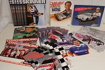 Lot Of 42 Various Vintage NASCAR® Memorabilia Handouts - Some Duplicates • $18.99