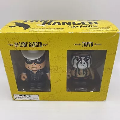 Disney The Lone Ranger Vinylmation The Lone Ranger And Tonto Figure Set 3” NIB • $12