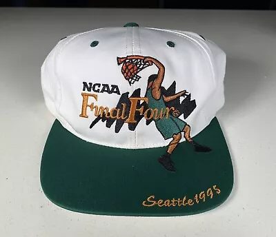 Vintage 1995 NCAA Final Four Seattle Snapback Hat Cap UCLA Bruins 90s Embroidery • $42.95