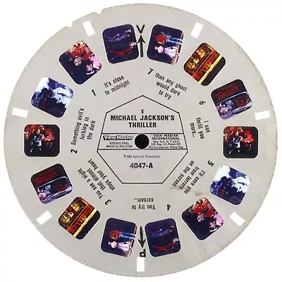 Michael Jackson's Thriller Viewmaster Reel 4047-A With 7x 3D Pictures • £9.99