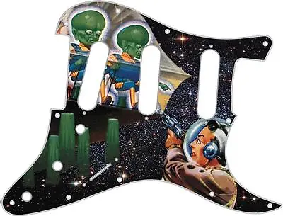 Stratocaster Strat Pickguard Scratchplate Fender SSS 11 Hole Guitar Green Men • $47.47