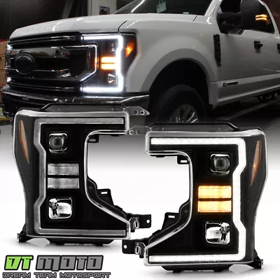 For 2020-2022 Ford F250 F350 Halogen LED Tube W/ LED Signal Projector Headlights • $648.99