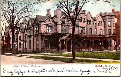 Postcard Millard Fillmore Residence In Buffalo New York • $8