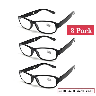 3 PCS Magnet Reading Glasses +450 +500 +550 +600 Lens Platic Eyewear Reader • $14.24