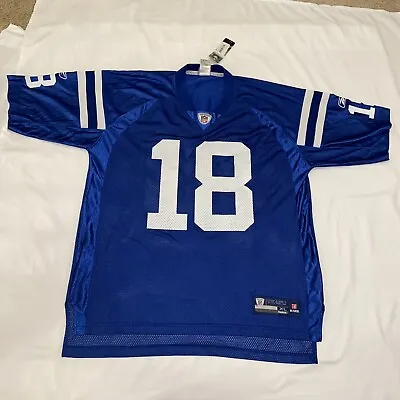 VTG NWT Reebok On Field Indianapolis Colts Peyton Manning NFL Jersey Men Size XL • $42.50