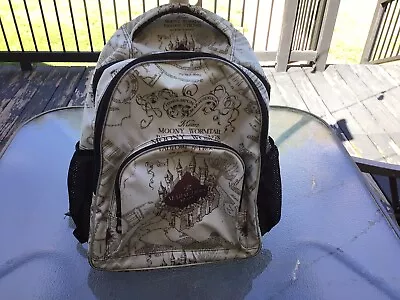 Harry Potter The Marauders Map All Over Print Large 7 Pocket Backpack Pre-owned. • $34.99