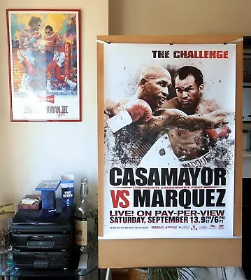 JUAN MANUEL MARQUEZ Vs JOEL CASAMAJOR : Original HBO CCTV Boxing Poster 30D • $155.42