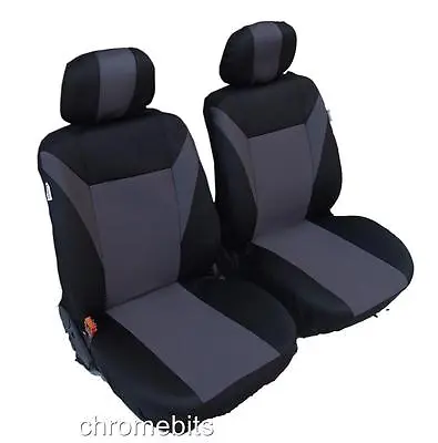 $54.97 • Buy Front Grey Black Fabric Seat Covers Suzuki Swift Liana Baleno Sx4 Grand Vitara
