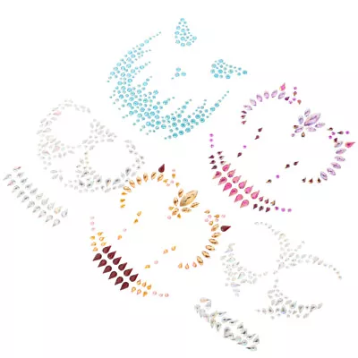  5 Sets Body Jewels Drill Stickers Halloween Decorations Masquarade Mask • £7.75