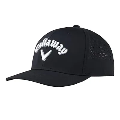 Callaway Golf Men's Riviera Fitted Hat Small/Medium Black/White • $15