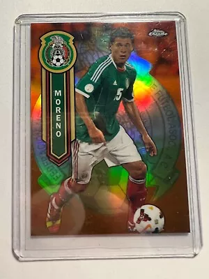 K4894- 2014 Topps Chrome MLS Mexican National Orange #MEXNHN Hector Moreno #/75 • $3.95