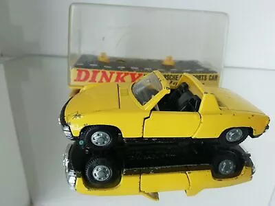 Dinky Toys 208 VW Porsche 914 Sports Car Yellow In Box • $38.01