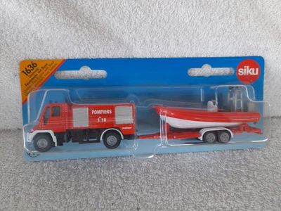 £9.99 • Buy Siku 1636 1:87 Scale Unimog Fire Engine With Boat & Trailer