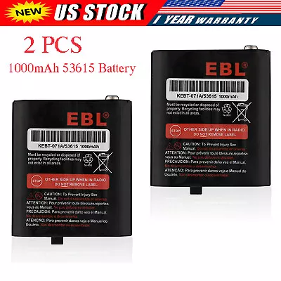 2X 3.6V 1000mAh 53615 Battery For Motorola Talkabout HKNN-4002A HKNN-4002B T5420 • $9.49