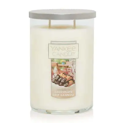 Yankee Candle Chocolate Chip Cannoli - 22 Oz Large 2 Wick Tumbler Candle W/ Lid • $16.04