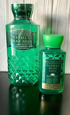 (2) Bath & Body Works VANILLA BEAN NOEL Shower Gel Body Wash 10 Fl Oz & 3 Oz NEW • $13.71