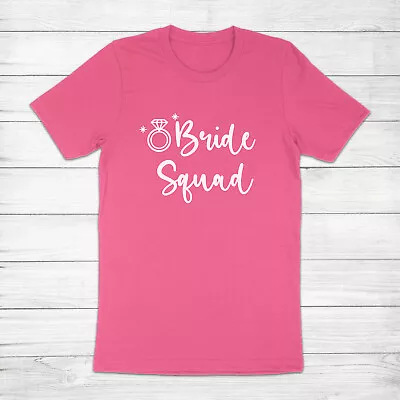 Bride Squad Bridal Shower Wedding Party Gift Bridesmaid Bachelorette Tee T-Shirt • $16.92