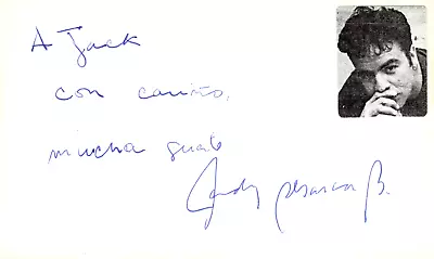 Cady Abarca Signed Auto 3x5 Index Card El Viaje • $149