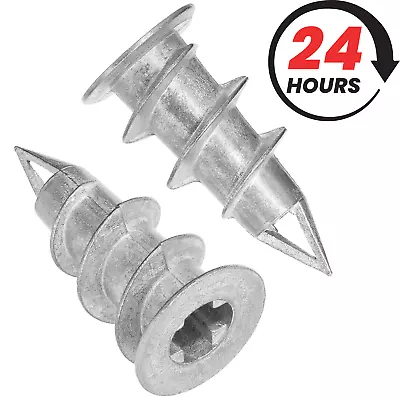 Heavy Duty Metal Self-Drill Rawl Plugs Wall Anchor Fixing For Plasterboard Dryw • £2.99