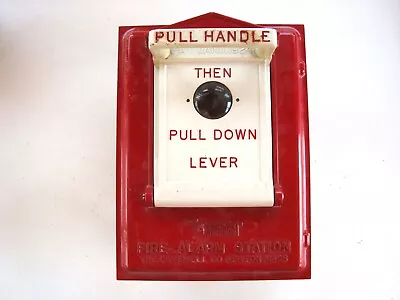 Vintage Gamewell Private Fire Alarm Box Pull Station Newton Mass • $48.50