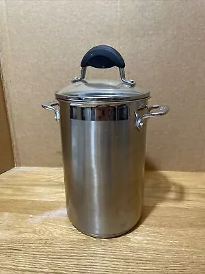 NEW All-Clad Stainless Steel Pot With Steamer Basket W/ Lid • $27