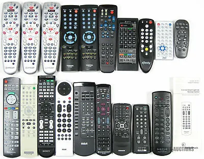 Lot Of 19 Remotes Toshiba Ct9995 Sony Rmy156 Rmvl2620 Rmscr55 Rca Hitachi Clu300 • $29.98