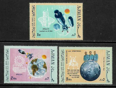 Ajman Michel's #466-8 MNH Set - First Moon Landing • $2.49