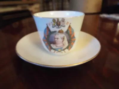 A Commemorative Queen Victoria  Cup And Saucer No Damage • £10