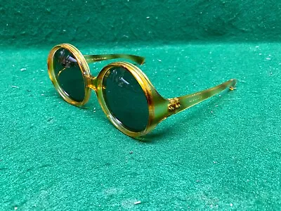 Vintage 1960s Poloroid Cool-Ray Social Eyes Gold Frame Very Hip Sunglasses. • $40.76