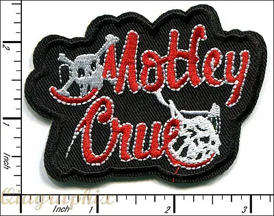 25 Pcs Embroidered Iron/Sew On Patches Motley Crue Music 80x62mm AP056mM • $19.98
