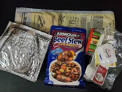 Meals Ready To Eat ~ Beef Stew MRE Food Pack ~ Camping / Survival / Cold Weather • $9.99