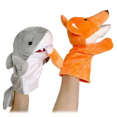 9 Styles Animal Hand Glove Puppet Soft Plush Puppets Kids Children Toys Funny • £6.63