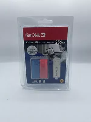 SanDisk 256MB Cruzer Micro Flash Drive - 256 MB - USB - NEW RARE SDCZ4-256-A10 • $39.99