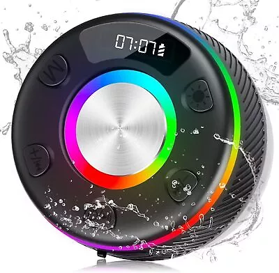Waterproof LED Bluetooth Wireless Speaker Shower Portable For Samsung IPhone LG • £18.90